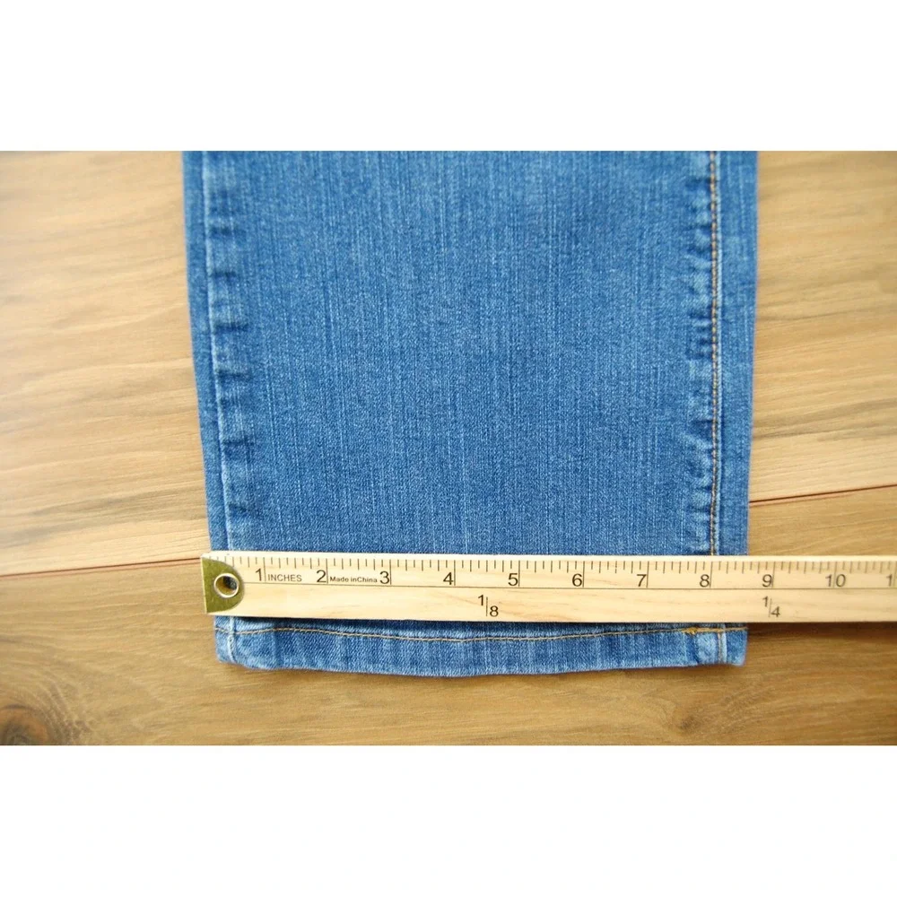 LL Bean Jeans Womens 14 Blue Bootcut Stretch‎ Mid Rise Denim 5 Pocket Classic